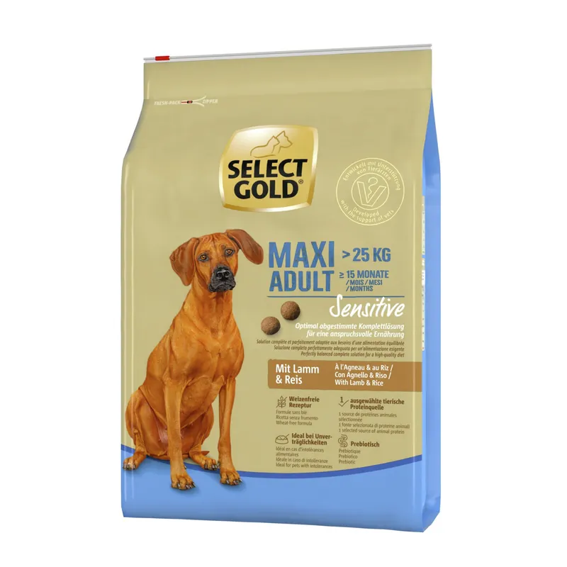 Sonderangebot Select Gold Sensitive Adult Maxi Lamm 4 kg